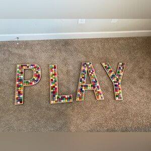 PLAY wall decor for playroom